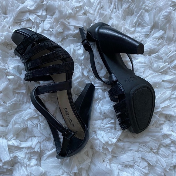 Kenneth Cole REACTION Strappy Platform Pump Heels 6 1/2 - Picture 10 of 12